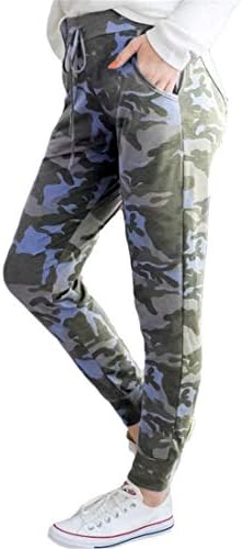 Andongnywell ženske digitalne štampe za podizanje zadnjice visokog struka kamuflaže Casual pantalone sa