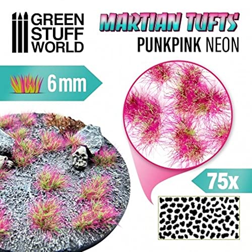 Zelene stvari svjetski Marsovski Tuftovi za modele i minijature – Punkpink Neon 6mm 10681