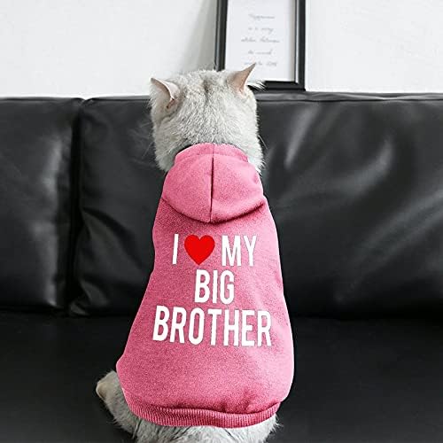 Funnystar Volim svoj veliki brat tiskani kućni ljubimci pasa sa kapuljačom kombinezon mačja pulover kućni ljubimac odeća slatka