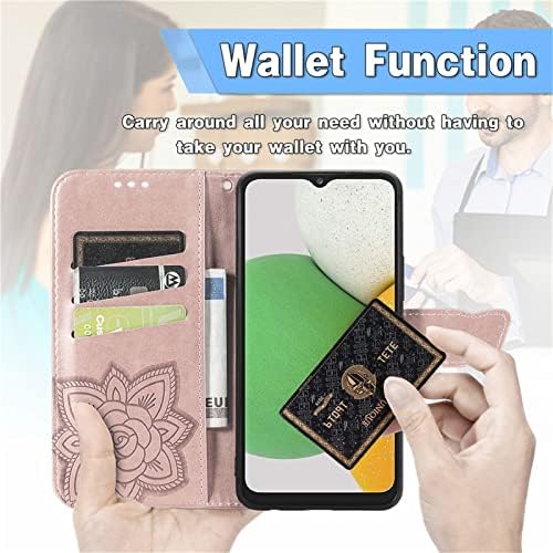 IMIRST za Galaxy S23 Ultra novčanik slučaj, meka PU Koža reljefni Flip novčanik držač kartice magnetno zatvaranje
