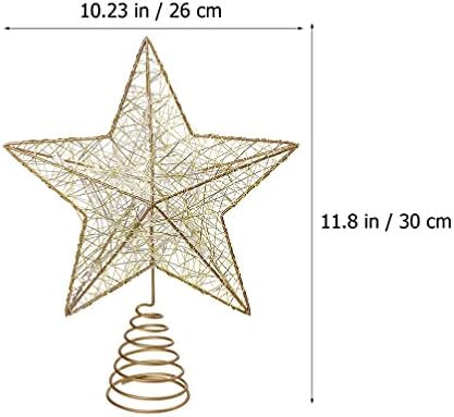 Generic Božićno stablo Topper Glitter Star Tree Topper Crystal Božićna zvijezda svijetli Božićna stabla