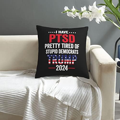 Kadeux Trump 2024 jastučni umetci 18x18 inčni jastuci za bacanje umetnika na listu od jastuka