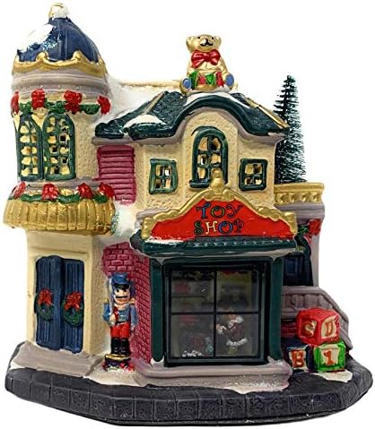 Sjeveroistočni praznici Keramička igračka za igračka osvijetljena kućna praznika Kolekcionarska zgrada