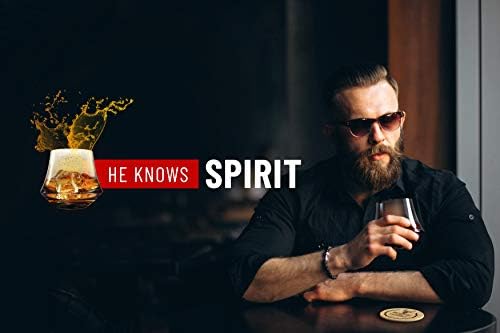 Spirit Lux Aroma Enhance Bourbon naočale Poklon - set za muškarce uključivalo je dodatno veliko viski kamenje,