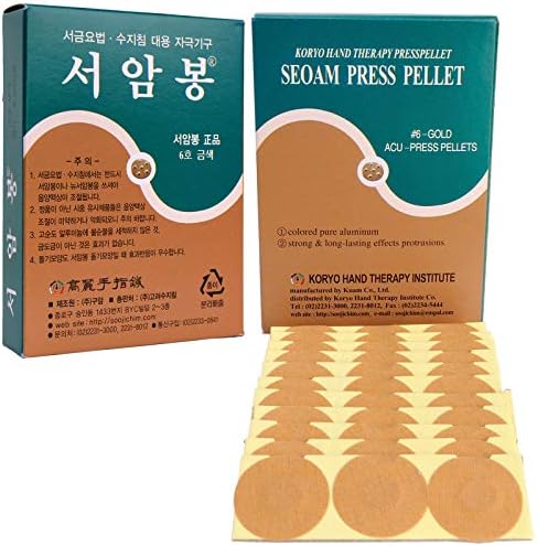 Korejska Koryo terapija za ruke-KHT Seoam Seoambong Press Pelet 6-zlato