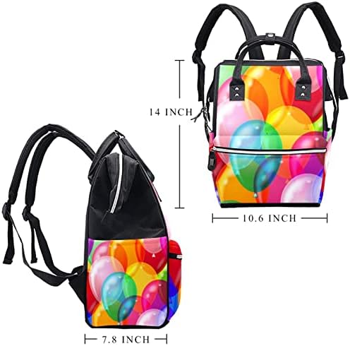 Vodeni kolor Šareni balonski balon uzorak ruksak ruksak za bebe nazivne torbe za promjenu multi funkcije Velike kapacitete Putna torba
