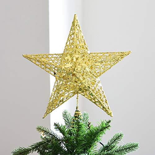 Acronde 10 Božićno stablo Topper Star Tree-Top Star Božićni ukras stablo Dekoracija za zabavu Kućni ukras