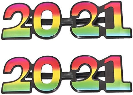 Kesyoo Bulk Sunglasses 2kom 2021 naočare Sungalsses Novelty Party naočare Nova Godina Party Photo Booth