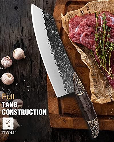 TIVOLI japanski kuhinja Chef nož Set oštar Kiritsuke nož Kiritsuke nož meso Cleaver nož pun Tang mesarski