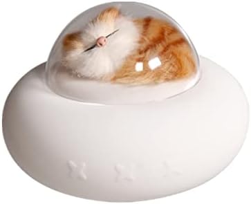 XUnion noćna lampa svemirskog broda za kućne ljubimce, slatka životinjska silikonska noćna lampa punjiva
