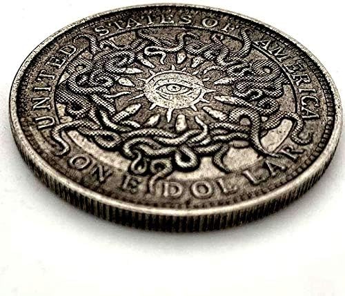 Challenge Coin Srebrna prigodna kovanica Maya Coin Lucky Coin Piramid Sundial Coin sa zaštitnim poklopcem