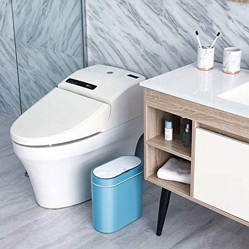 Seasd Kuhinjski smeće može vodootporno natkriveno kupatilo kantu za smeće 2.1 galona, ​​otpada bez dodira, punjiva / baterija može za spavanje