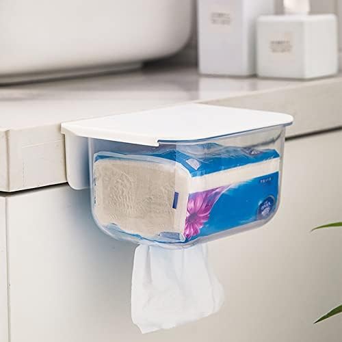 Clear Storage s poklopcem Kreativni zidni tkivni nosač kutije Viscose kupaonica kutija tkiva tkiva sa ostavom