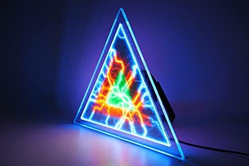 12-inčni trokutni plazma disk (plava zelena crvena), plazma ploča, flashmen plazma diskovina nauka, fantastični
