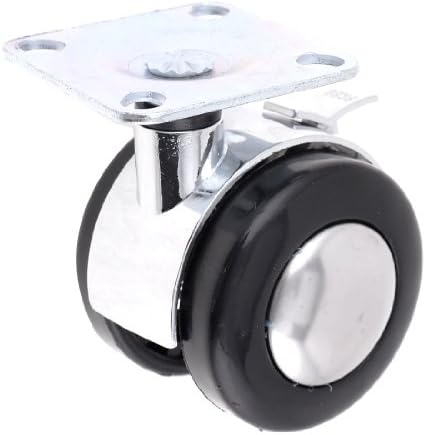 Aexit Namještaj 2 Kotači Dvostruki plastični kotači za montažu kotača ploča za montiranje okretni kotači