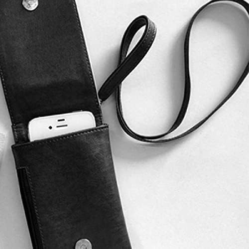 Crna glava ljepotica kineska slika Telefon novčanik torbica Viseće mobilne torbice Crni džep