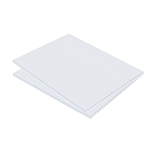 Valoviti plastični Lim-valovita Plastična ploča, 4mm Bijela koroplastna ploča 8,5 x 11 inča, Koroplastni