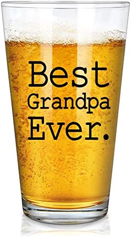 Modwnfy najbolji Djed ikada pivo staklo, veliki Djed pivo Pinta staklo za muškarce Djed Djed muž prijatelj,