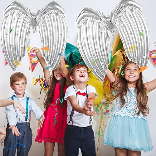 Srebrni baloni anđeoskih krila velika folija Vilinska krila balon Mylar Aluminijumska folija baloni za rođendansku