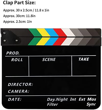 Ploča za pljeskanje filmskih filmova, oštri zvučni filmski režiseri lajsna ugrađena u magnete tkanina za
