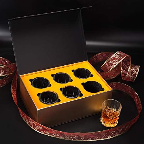 Kanars Whiskey naočale sa 6 sa elegantnim poklon kutijom, 10 oz Premium staromodnog prevrtača za staklenu