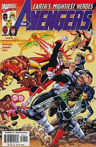 Avengers 33 VF ; Marvel comic book / Kurt Busiek George Perez