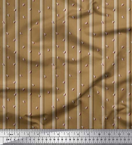 Soimoi Cotton Jersey Fabric Stripe & Yacht Shirting Print Fabric by Yard 58 inch Wide