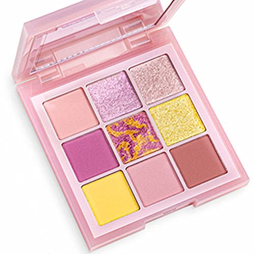Go Ho Rose Pink Smokey Pop paleta sjenila u boji, 9 boja mat & Shimmer paleta šminke za oči, Žuta ruža breskva