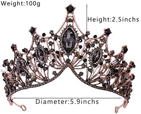 Aceorna barokna kraljica kruna kristalne vjenčane krune i Tiaras Rhinestones kostim tiara svadbeni Dodaci