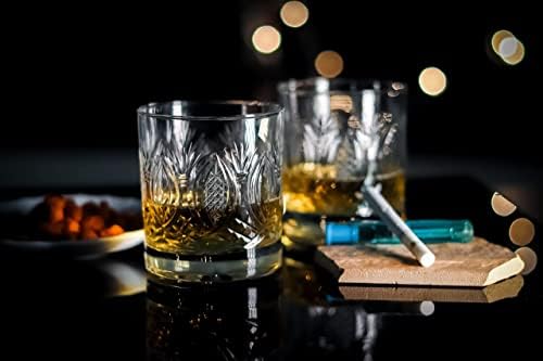 Crystal viski čaše od 4, kamere naočale, 10 oz Old Fashived Tumblers za pijući viski koktel konjac vodka