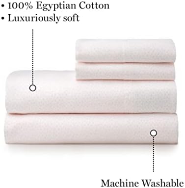 Set listova Martha Stewart Emerson Queen - 4 komada | egipatski pamuk | 1 Stan, 1 ugrađen, 2 jastučnice