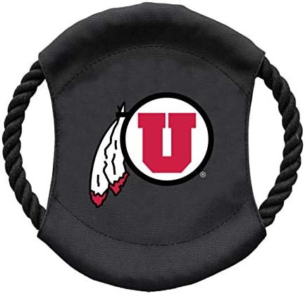 Littlearth Unisex - odrasli NCAA Utah Utes čarapa majmuna i leteći disk igračka za kućne ljubimce Combo