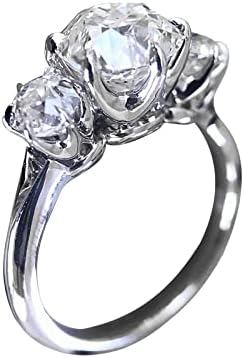 2023 Novi zaručeni Cirkon prsten Nakit svijetli prsten Nakit kamen moda za žene srebrni prstenovi kćer prsten