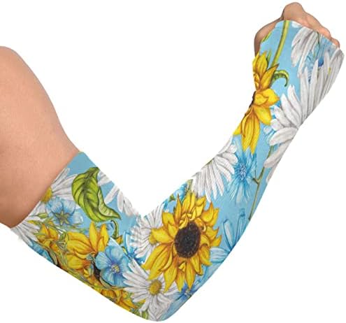 Summer Flowers rukavi za pokrivanje ruku za žene muškarci anti-Slip navlake za ruke UV rukavi za žene muškarci