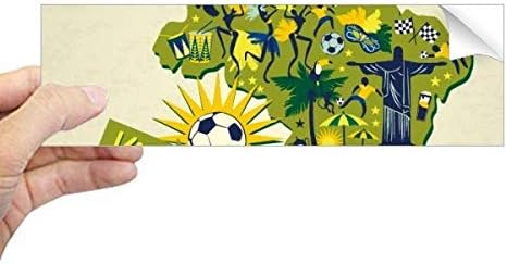 Diathinker Welcom Brazil Summer Soccer Pravokutnik naljepnica za notebook naljepnica za notebook naljepnica