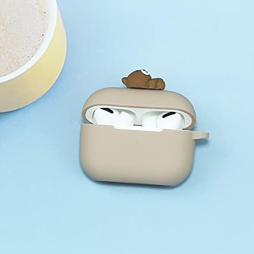 WONBO lifO Cute Bear Airpod Pro Case za žene, kawaii silikonski životinjski poklopac za Apple Airpod Pro