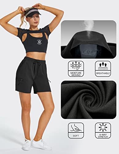Specijalne ženske pamučne kratke hlače 7 '' Yoga Lounge Hotks znojene Bermuda Hlače za žene Gym Atletic