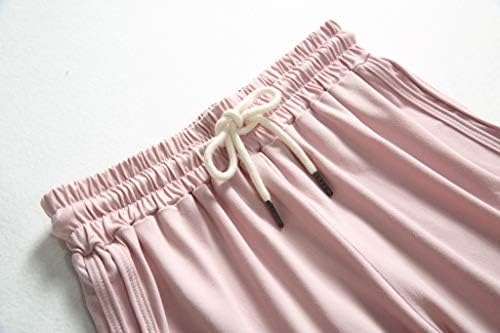 QVKARW Ženske casualske kratke hlače Jasno boje Elastični struk džepovi Ljeto plaža Lagane kratke salone