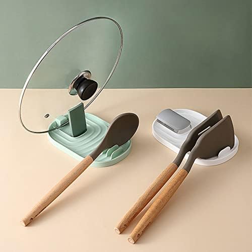 Amabeacjlwj posuda za suđe kuhinju potporni nosač poklopca kuhanje spatula kašika držač kuhinje sa policama