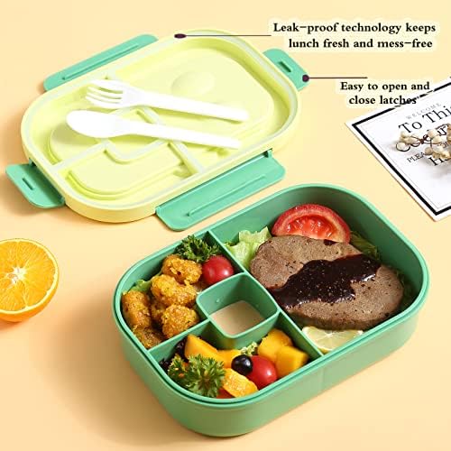 Mr.Dakai Kids Bento kutija za ručak sa termozama za toplu hranu - zelenu
