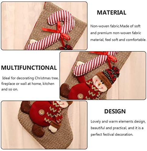 VALICLUD Božić čarapa poklon torba Božić čarapa poklon pakovanje torbica ukras