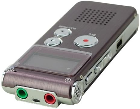 Čelični 4GB Digitalni diktafon 650hr diktafon MP3 plejer prije punjivog-Brown
