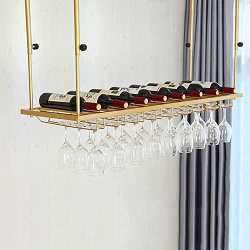 Emisoo Creative Gold Warm | Boce za vino i stabljika za materije za skladištenje, stropni metal viseći vinski