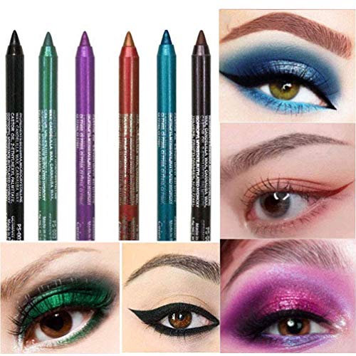 6 kom šareni ženski Set olovki za oči, olovka za sjenilo, Pearl eyeliner Kit metalik Eyeliner Pencil Glitter