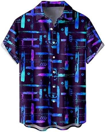 XXBR MENS Havajske majice, 2022 Nova muška majica Kuglanje Street Street 3D grafički gumb dole Ležerne prilike