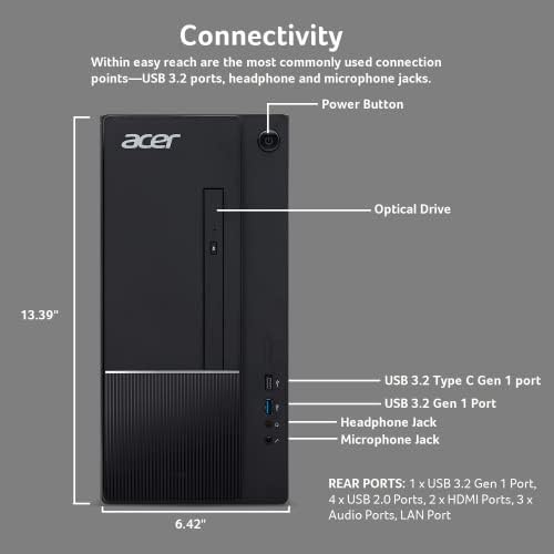 Acer Aspire TC-1750-UR11 Desktop / 12. Gen Intel Core i5-12400 6-jezgarni procesor | 8GB 3200MHz DDR4 |