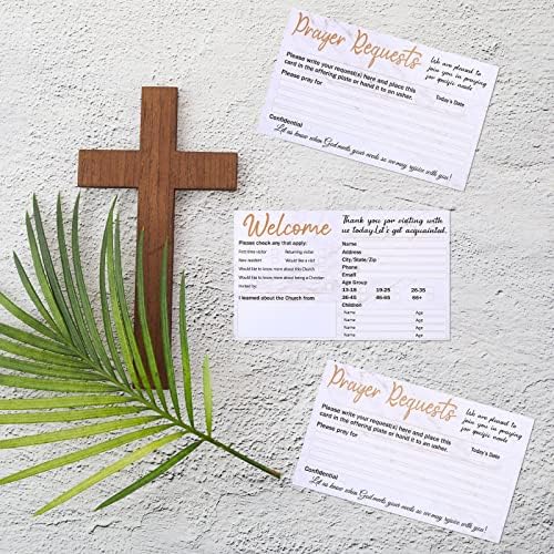 Fainne 200 paket crkvene kartice za posjetioce 3 x 5 inča crkvene kartice za dobrodošlicu male molitvene