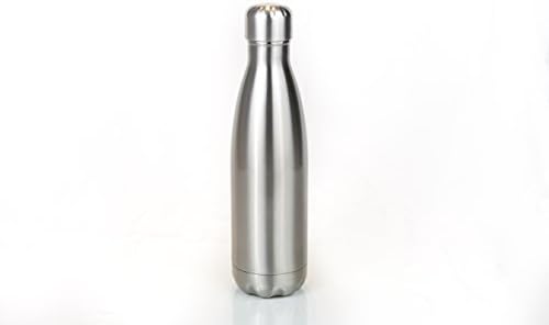 Izolirana, dvostruka zidana, boca od nehrđajućeg čelika, srebrna obloga u 17 oz