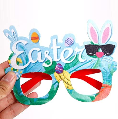 Dbylxmn Easter Party Decorations Bunny Glasses Holiday Party Dress Up Photo Props chick egg Glasses Event