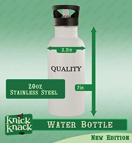 Knick Klack Pokloni knurl - 20oz boca vode od nehrđajućeg čelika, srebrna